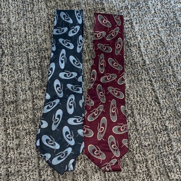 Giorgio Armani Cravatte Silk Tie Bundle | Quiet Luxury | Set of 2 - Picture 9 of 9